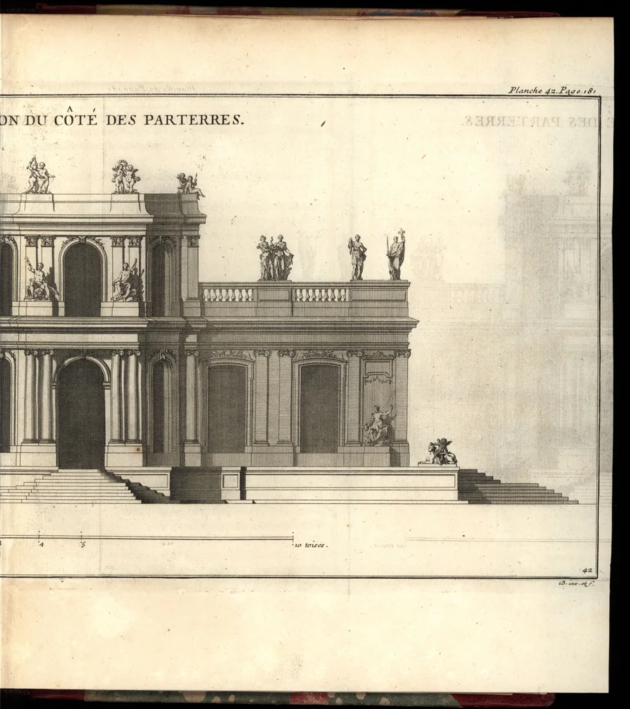 An illustration from De la distribution des maisons de plaisance, et de la decoration des edifices en general, 1737, leaf 370