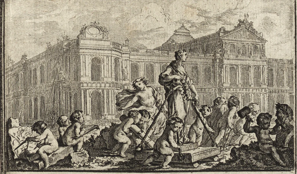 An illustration from De la distribution des maisons de plaisance, et de la decoration des edifices en general, 1737, leaf 40