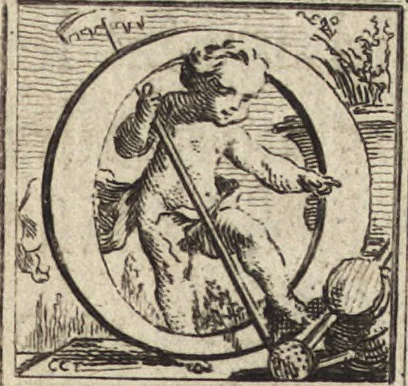 An illustration from De la distribution des maisons de plaisance, et de la decoration des edifices en general, 1737, leaf 12