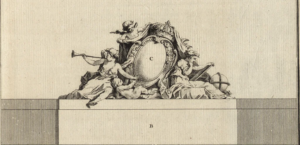 An illustration from De la distribution des maisons de plaisance, et de la decoration des edifices en general, 1737, leaf 120