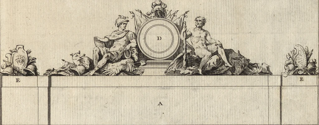 An illustration from De la distribution des maisons de plaisance, et de la decoration des edifices en general, 1737, leaf 120