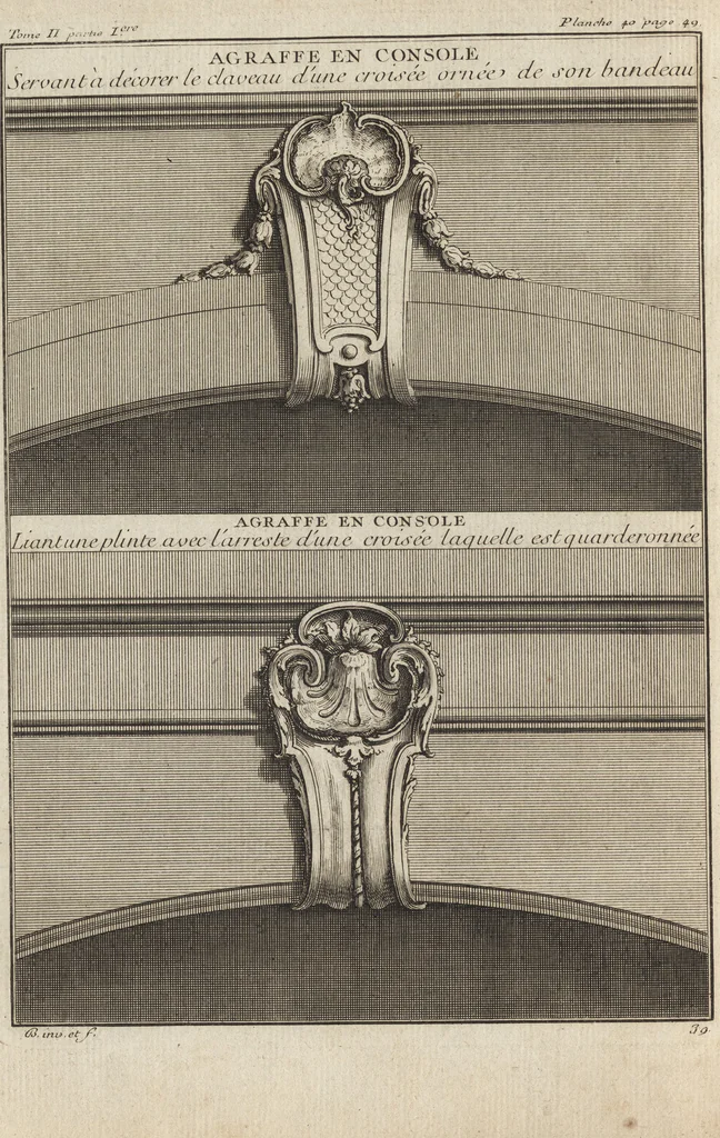 An illustration from De la distribution des maisons de plaisance, et de la decoration des edifices en general, 1737, leaf 137