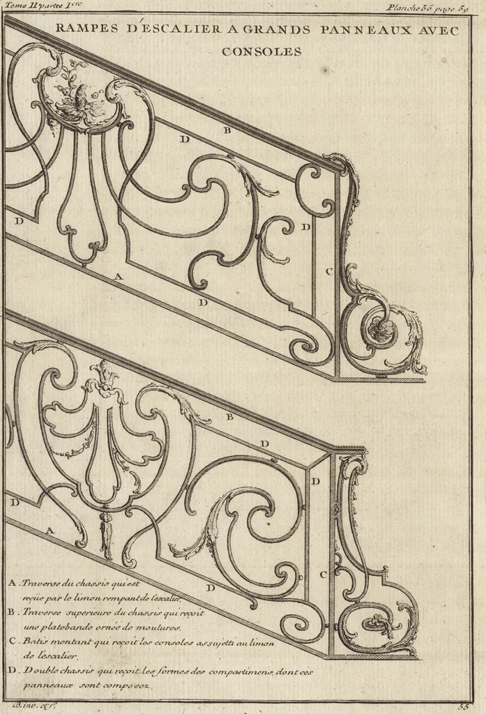 An illustration from De la distribution des maisons de plaisance, et de la decoration des edifices en general, 1737, leaf 179