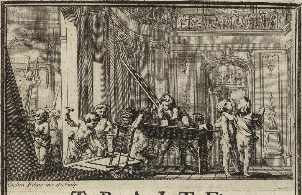 An illustration from De la distribution des maisons de plaisance, et de la decoration des edifices en general, 1737, leaf 190