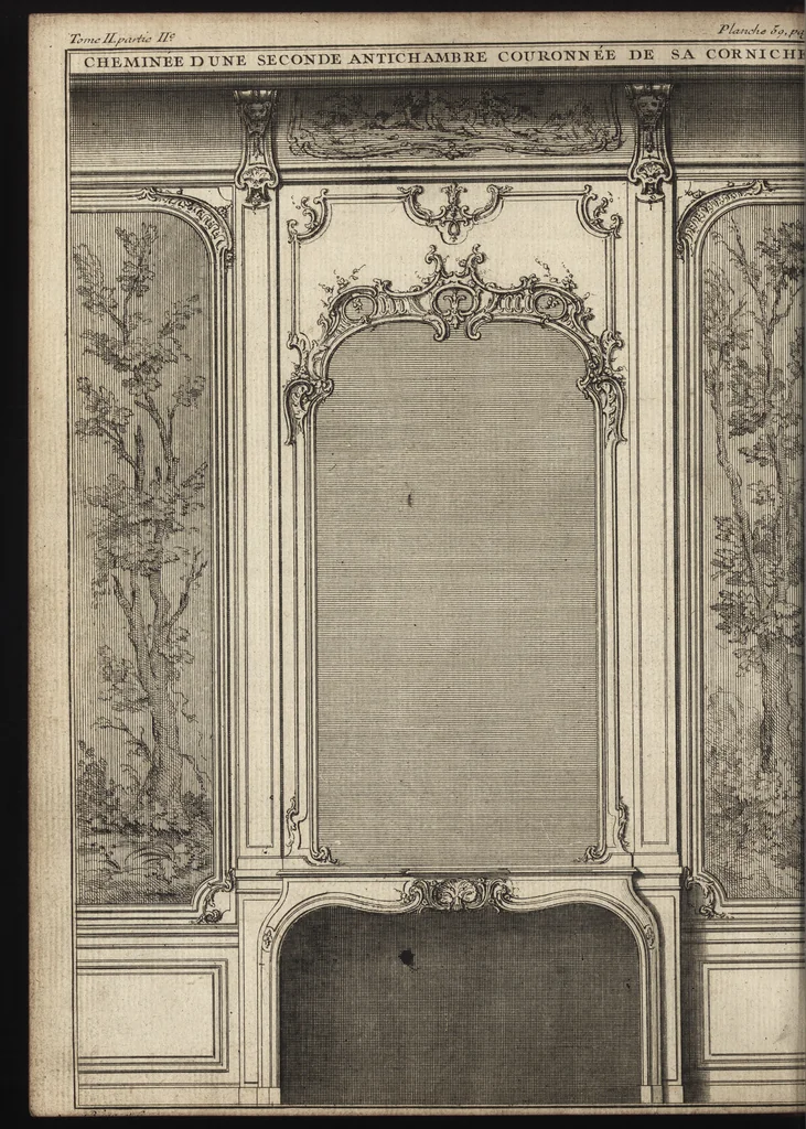 An illustration from De la distribution des maisons de plaisance, et de la decoration des edifices en general, 1737, leaf 197