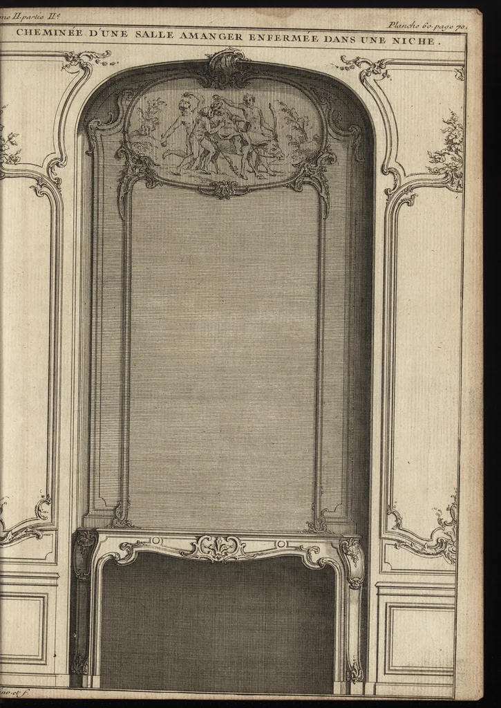 An illustration from De la distribution des maisons de plaisance, et de la decoration des edifices en general, 1737, leaf 200