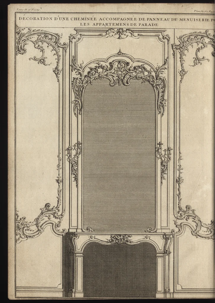 An illustration from De la distribution des maisons de plaisance, et de la decoration des edifices en general, 1737, leaf 207