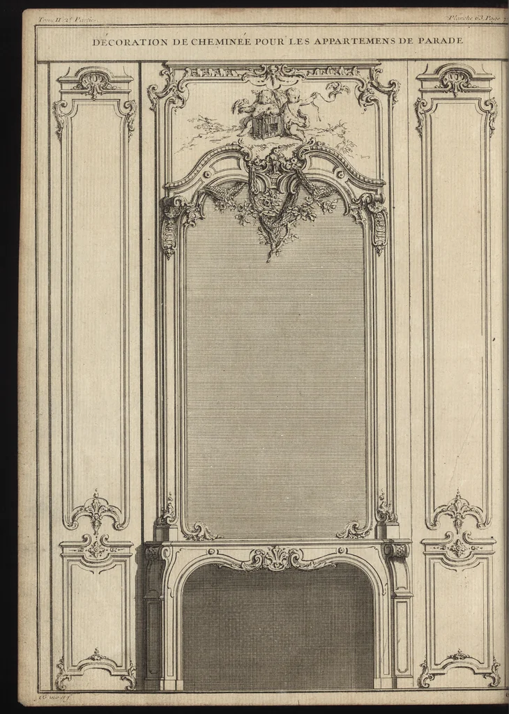 An illustration from De la distribution des maisons de plaisance, et de la decoration des edifices en general, 1737, leaf 209