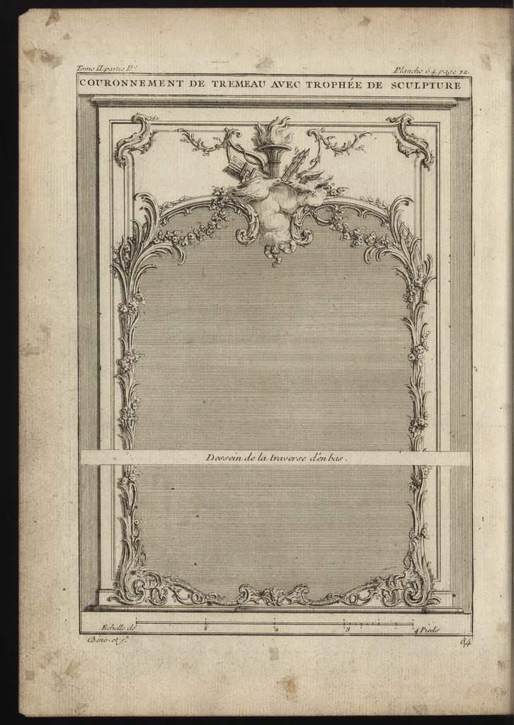 An illustration from De la distribution des maisons de plaisance, et de la decoration des edifices en general, 1737, leaf 211