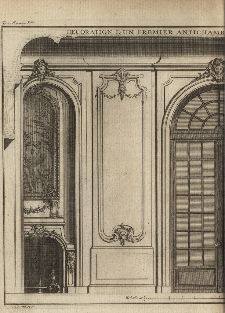An illustration from De la distribution des maisons de plaisance, et de la decoration des edifices en general, 1737, leaf 263