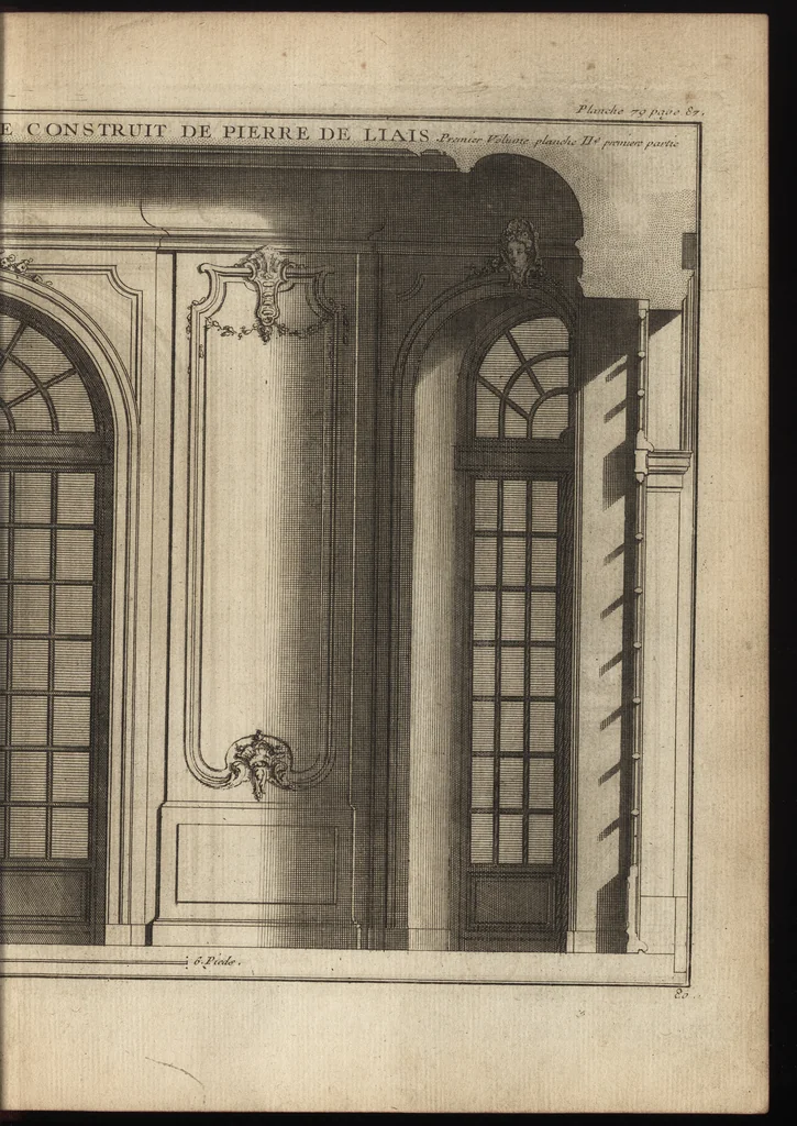 An illustration from De la distribution des maisons de plaisance, et de la decoration des edifices en general, 1737, leaf 264