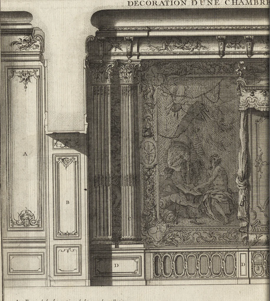 An illustration from De la distribution des maisons de plaisance, et de la decoration des edifices en general, 1737, leaf 301