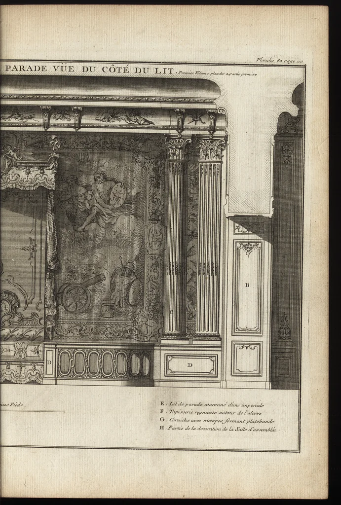 An illustration from De la distribution des maisons de plaisance, et de la decoration des edifices en general, 1737, leaf 302