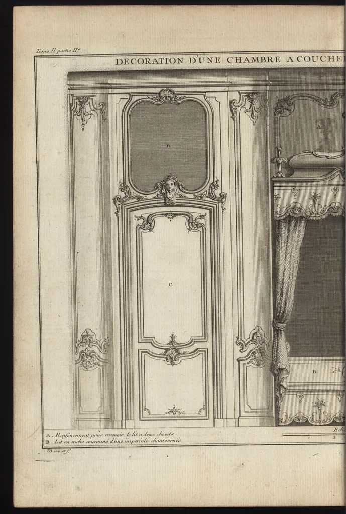 An illustration from De la distribution des maisons de plaisance, et de la decoration des edifices en general, 1737, leaf 319