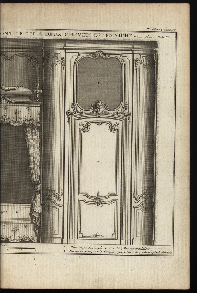 An illustration from De la distribution des maisons de plaisance, et de la decoration des edifices en general, 1737, leaf 320