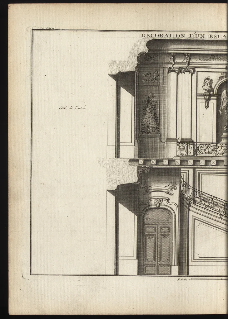 An illustration from De la distribution des maisons de plaisance, et de la decoration des edifices en general, 1737, leaf 373