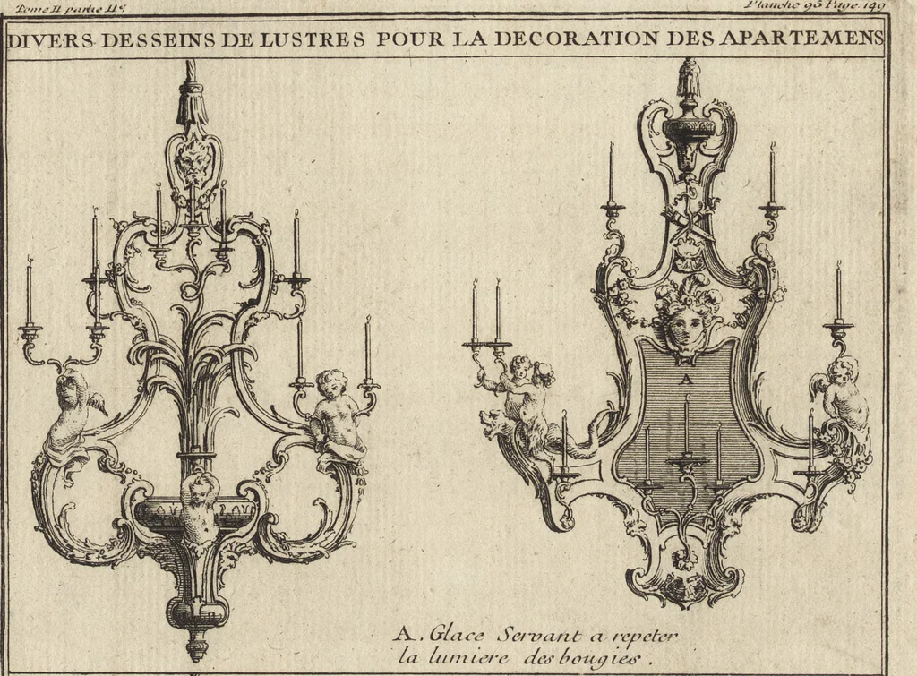 An illustration from De la distribution des maisons de plaisance, et de la decoration des edifices en general, 1737, leaf 393