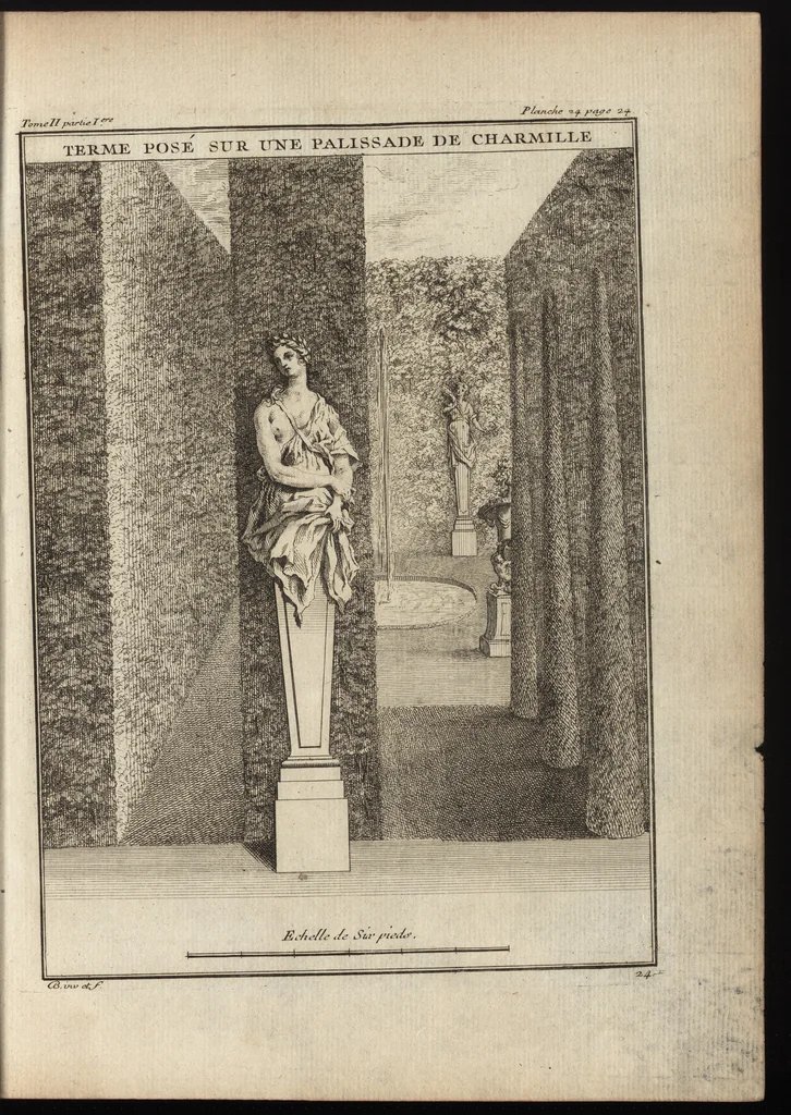 An illustration from De la distribution des maisons de plaisance, et de la decoration des edifices en general, 1737, leaf 82