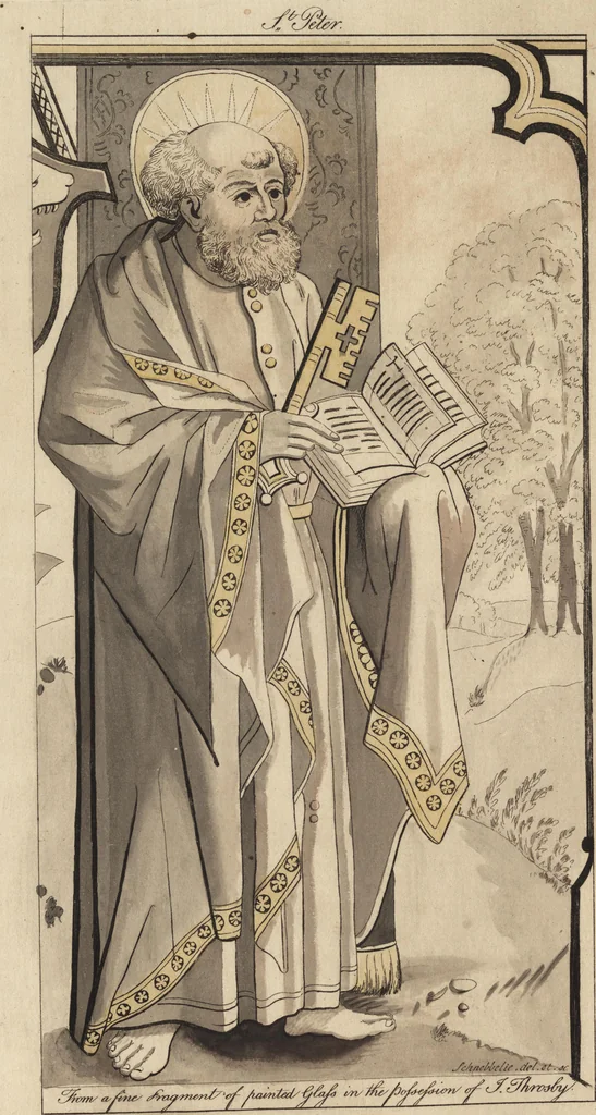 An illustration from The antiquaries museum : illustrating the antient architecture, painting, and sculpture of Great Britain, from the time of the Saxons to the introduction of the Grecian and Roman architecture by Inigo Jones in the reign of King James I., 1800, leaf 117