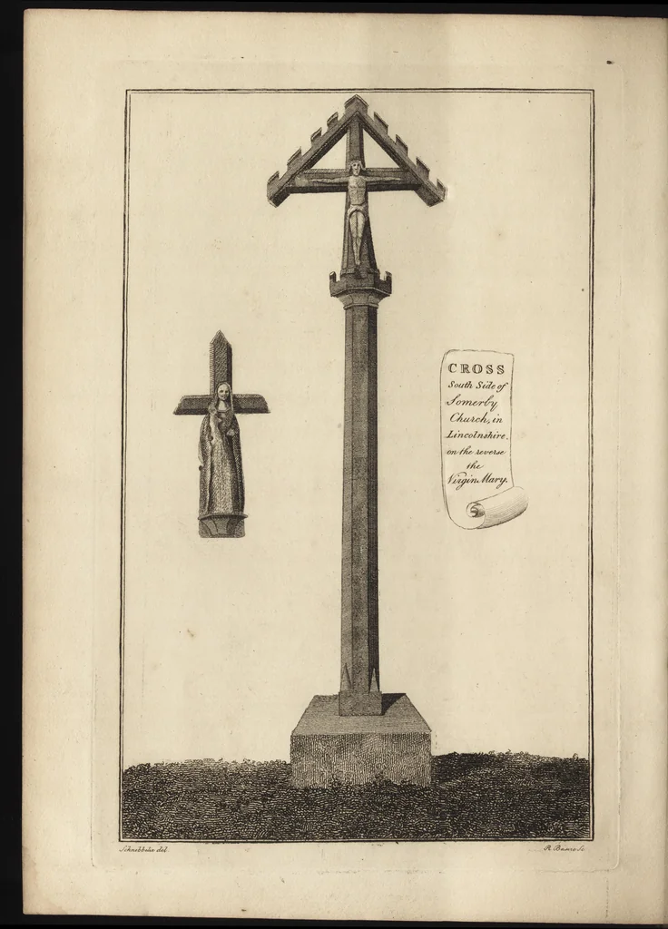 An illustration from The antiquaries museum : illustrating the antient architecture, painting, and sculpture of Great Britain, from the time of the Saxons to the introduction of the Grecian and Roman architecture by Inigo Jones in the reign of King James I., 1800, leaf 163