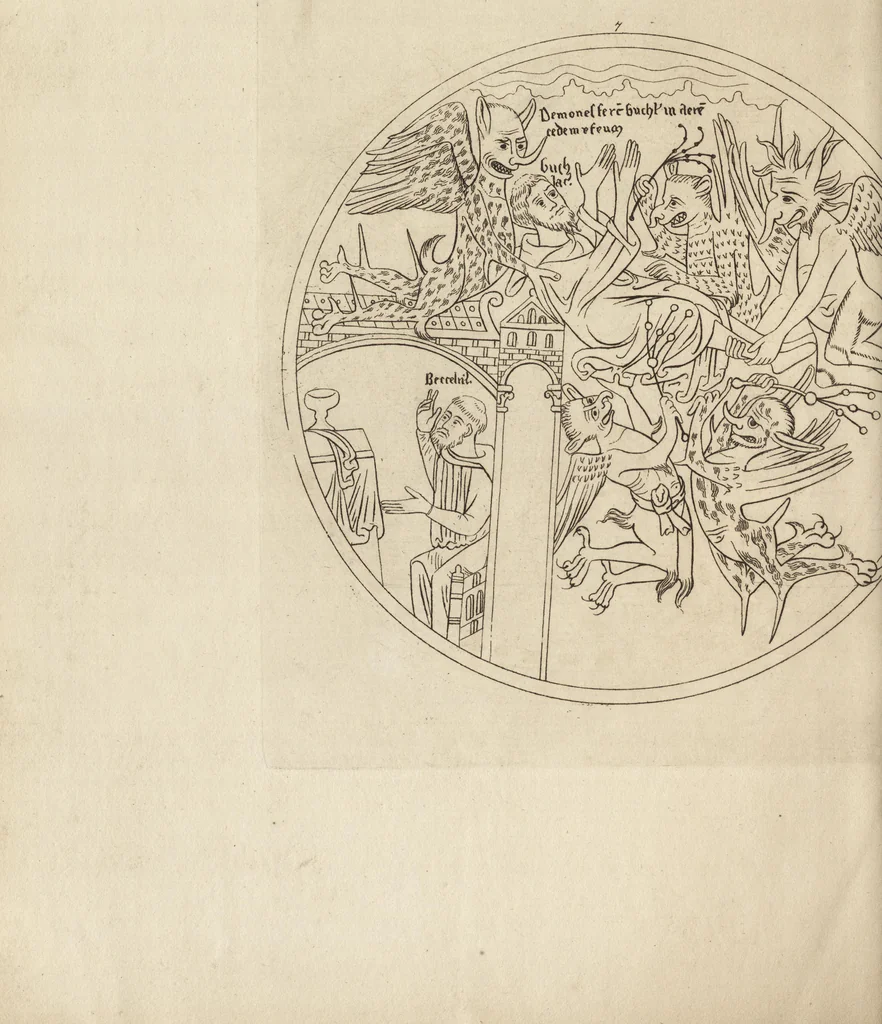 An illustration from The antiquaries museum : illustrating the antient architecture, painting, and sculpture of Great Britain, from the time of the Saxons to the introduction of the Grecian and Roman architecture by Inigo Jones in the reign of King James I., 1800, leaf 173