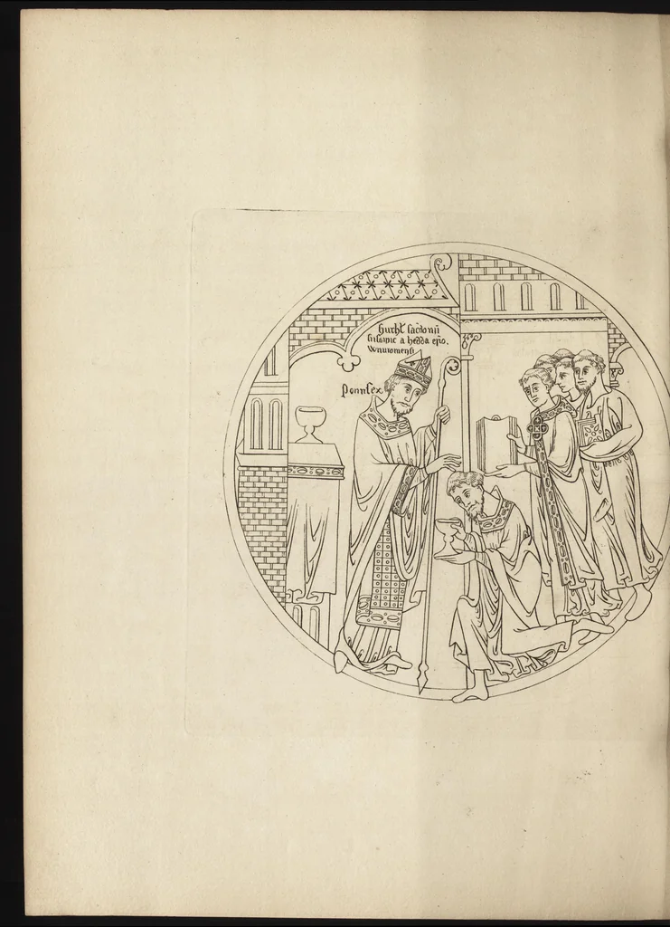An illustration from The antiquaries museum : illustrating the antient architecture, painting, and sculpture of Great Britain, from the time of the Saxons to the introduction of the Grecian and Roman architecture by Inigo Jones in the reign of King James I., 1800, leaf 209