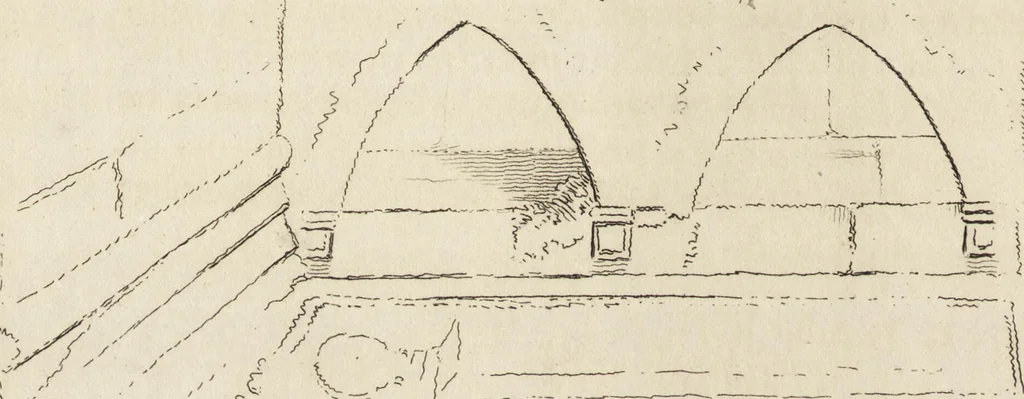 An illustration from The antiquaries museum : illustrating the antient architecture, painting, and sculpture of Great Britain, from the time of the Saxons to the introduction of the Grecian and Roman architecture by Inigo Jones in the reign of King James I., 1800, leaf 225
