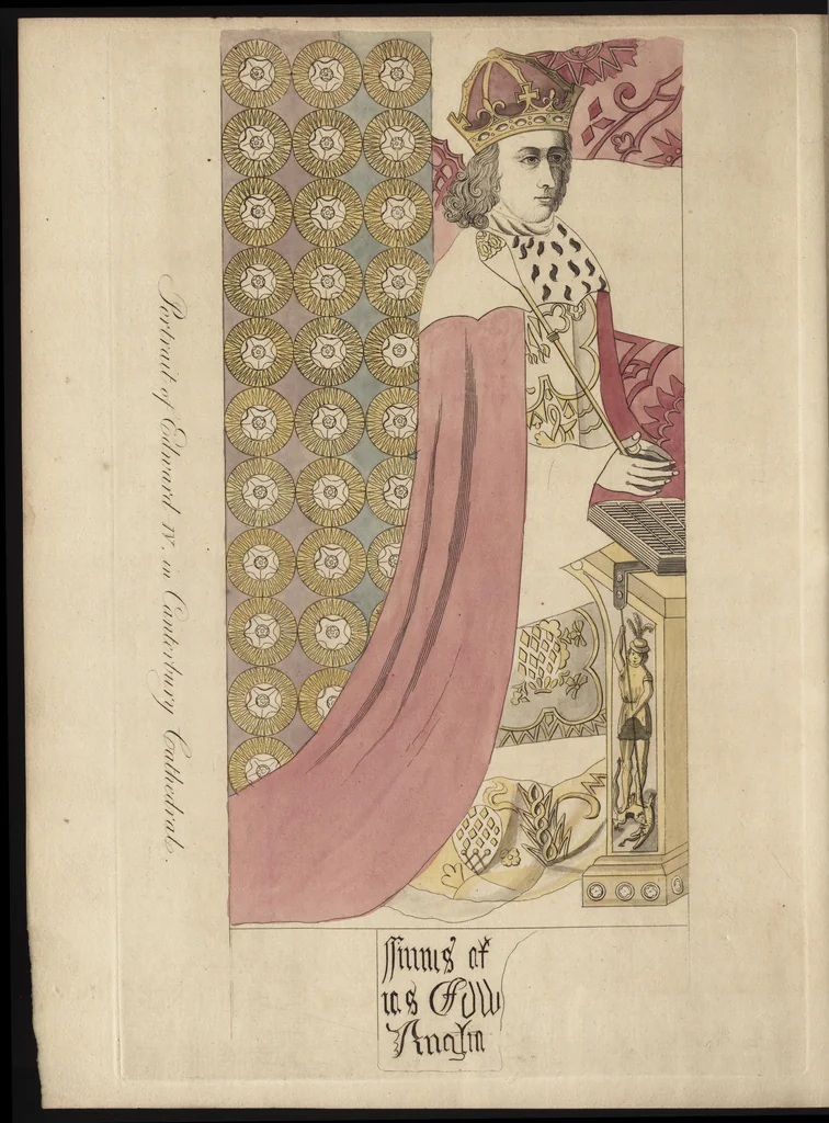 An illustration from The antiquaries museum : illustrating the antient architecture, painting, and sculpture of Great Britain, from the time of the Saxons to the introduction of the Grecian and Roman architecture by Inigo Jones in the reign of King James I., 1800, leaf 287