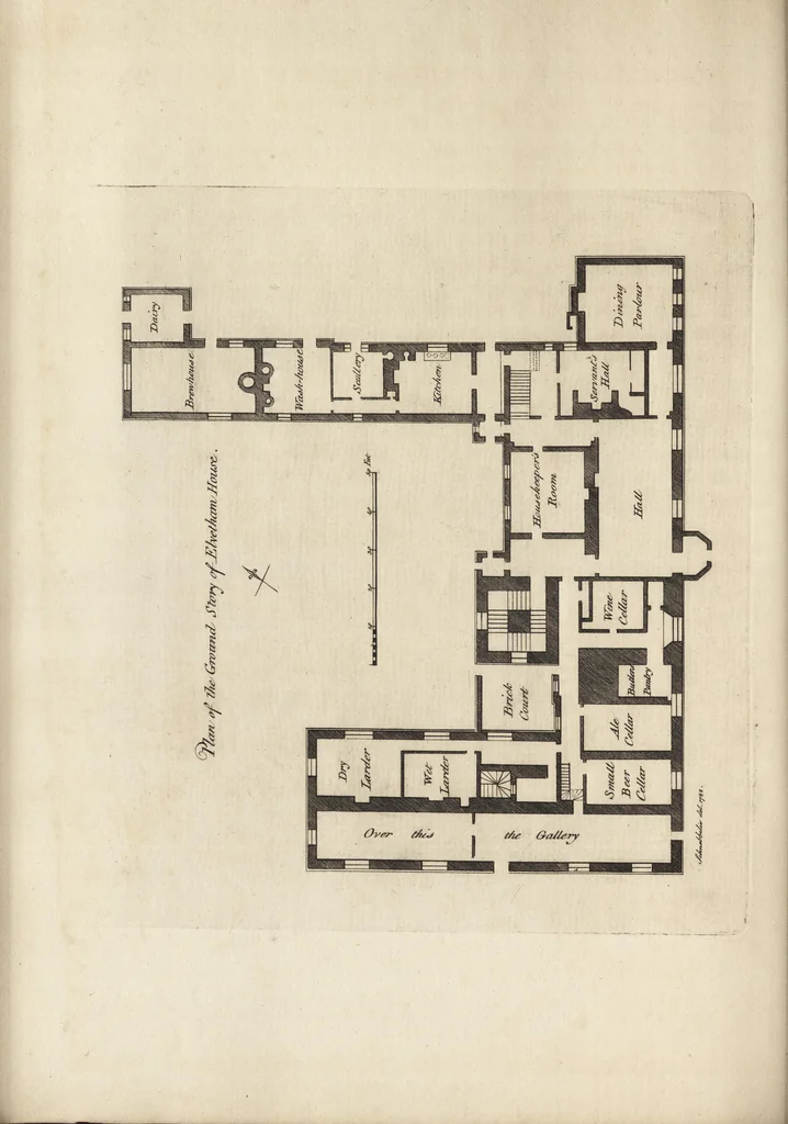 An illustration from The antiquaries museum : illustrating the antient architecture, painting, and sculpture of Great Britain, from the time of the Saxons to the introduction of the Grecian and Roman architecture by Inigo Jones in the reign of King James I., 1800, leaf 91