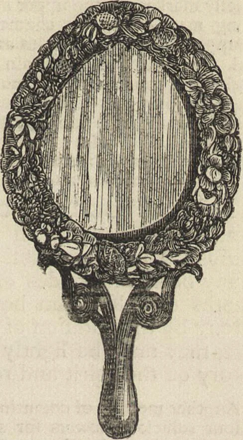 An illustration from Beeton's housewife's treasury of domestic information : comprising complete and practical instructions on the house and its furniture, artistic decoration economy, toilet, children, etiquette, domestic and fancy needlework, dressmaking and millinery, and all other household matters : with every requisite direction to secure the comfort, elegance, and prosperity of the home : a companion volume to "Mrs. Beeton's book of household management" : profusely illustrated, 1879, leaf 1030