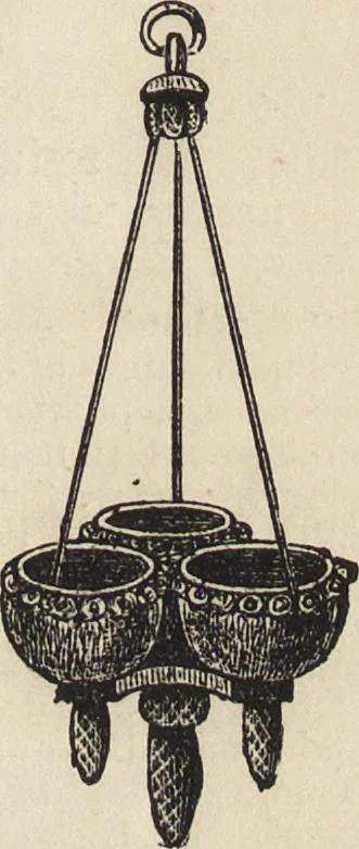 An illustration from Beeton's housewife's treasury of domestic information : comprising complete and practical instructions on the house and its furniture, artistic decoration economy, toilet, children, etiquette, domestic and fancy needlework, dressmaking and millinery, and all other household matters : with every requisite direction to secure the comfort, elegance, and prosperity of the home : a companion volume to "Mrs. Beeton's book of household management" : profusely illustrated, 1879, leaf 1032