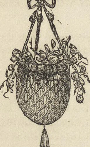 An illustration from Beeton's housewife's treasury of domestic information : comprising complete and practical instructions on the house and its furniture, artistic decoration economy, toilet, children, etiquette, domestic and fancy needlework, dressmaking and millinery, and all other household matters : with every requisite direction to secure the comfort, elegance, and prosperity of the home : a companion volume to "Mrs. Beeton's book of household management" : profusely illustrated, 1879, leaf 1033
