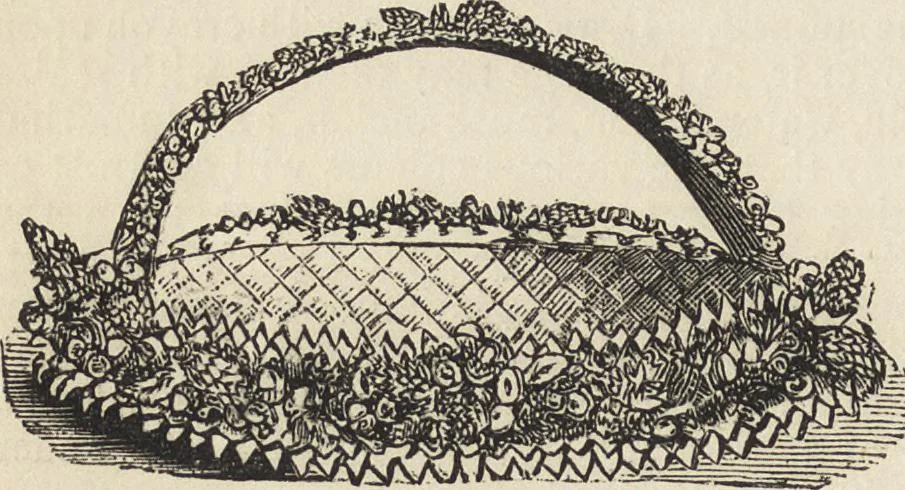An illustration from Beeton's housewife's treasury of domestic information : comprising complete and practical instructions on the house and its furniture, artistic decoration economy, toilet, children, etiquette, domestic and fancy needlework, dressmaking and millinery, and all other household matters : with every requisite direction to secure the comfort, elegance, and prosperity of the home : a companion volume to "Mrs. Beeton's book of household management" : profusely illustrated, 1879, leaf 1035