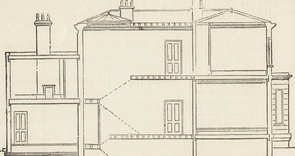 An illustration from Beeton's housewife's treasury of domestic information : comprising complete and practical instructions on the house and its furniture, artistic decoration economy, toilet, children, etiquette, domestic and fancy needlework, dressmaking and millinery, and all other household matters : with every requisite direction to secure the comfort, elegance, and prosperity of the home : a companion volume to "Mrs. Beeton's book of household management" : profusely illustrated, 1879, leaf 115