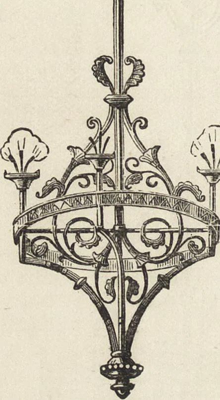 An illustration from Beeton's housewife's treasury of domestic information : comprising complete and practical instructions on the house and its furniture, artistic decoration economy, toilet, children, etiquette, domestic and fancy needlework, dressmaking and millinery, and all other household matters : with every requisite direction to secure the comfort, elegance, and prosperity of the home : a companion volume to "Mrs. Beeton's book of household management" : profusely illustrated, 1879, leaf 275