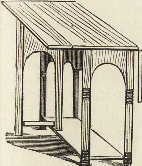 An illustration from Beeton's housewife's treasury of domestic information : comprising complete and practical instructions on the house and its furniture, artistic decoration economy, toilet, children, etiquette, domestic and fancy needlework, dressmaking and millinery, and all other household matters : with every requisite direction to secure the comfort, elegance, and prosperity of the home : a companion volume to "Mrs. Beeton's book of household management" : profusely illustrated, 1879, leaf 284
