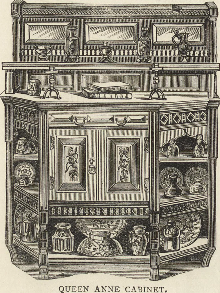 An illustration from Beeton's housewife's treasury of domestic information : comprising complete and practical instructions on the house and its furniture, artistic decoration economy, toilet, children, etiquette, domestic and fancy needlework, dressmaking and millinery, and all other household matters : with every requisite direction to secure the comfort, elegance, and prosperity of the home : a companion volume to "Mrs. Beeton's book of household management" : profusely illustrated, 1879, leaf 285