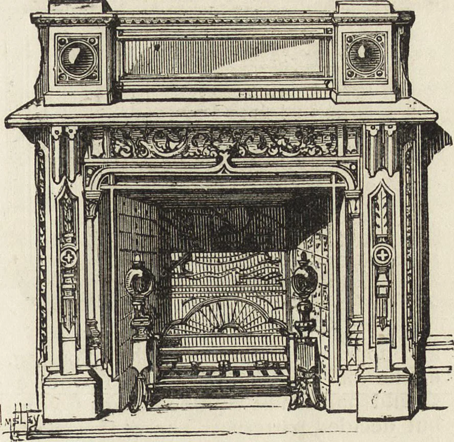 An illustration from Beeton's housewife's treasury of domestic information : comprising complete and practical instructions on the house and its furniture, artistic decoration economy, toilet, children, etiquette, domestic and fancy needlework, dressmaking and millinery, and all other household matters : with every requisite direction to secure the comfort, elegance, and prosperity of the home : a companion volume to "Mrs. Beeton's book of household management" : profusely illustrated, 1879, leaf 298