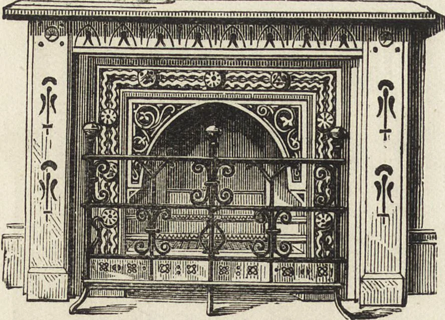 An illustration from Beeton's housewife's treasury of domestic information : comprising complete and practical instructions on the house and its furniture, artistic decoration economy, toilet, children, etiquette, domestic and fancy needlework, dressmaking and millinery, and all other household matters : with every requisite direction to secure the comfort, elegance, and prosperity of the home : a companion volume to "Mrs. Beeton's book of household management" : profusely illustrated, 1879, leaf 299