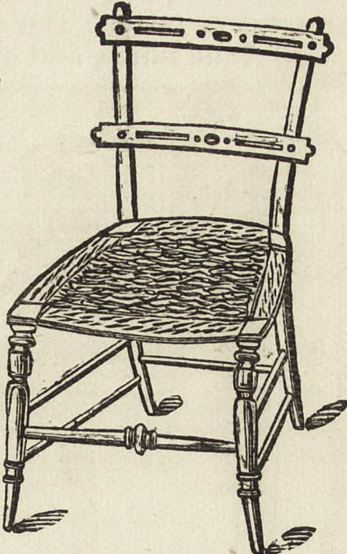 An illustration from Beeton's housewife's treasury of domestic information : comprising complete and practical instructions on the house and its furniture, artistic decoration economy, toilet, children, etiquette, domestic and fancy needlework, dressmaking and millinery, and all other household matters : with every requisite direction to secure the comfort, elegance, and prosperity of the home : a companion volume to "Mrs. Beeton's book of household management" : profusely illustrated, 1879, leaf 300