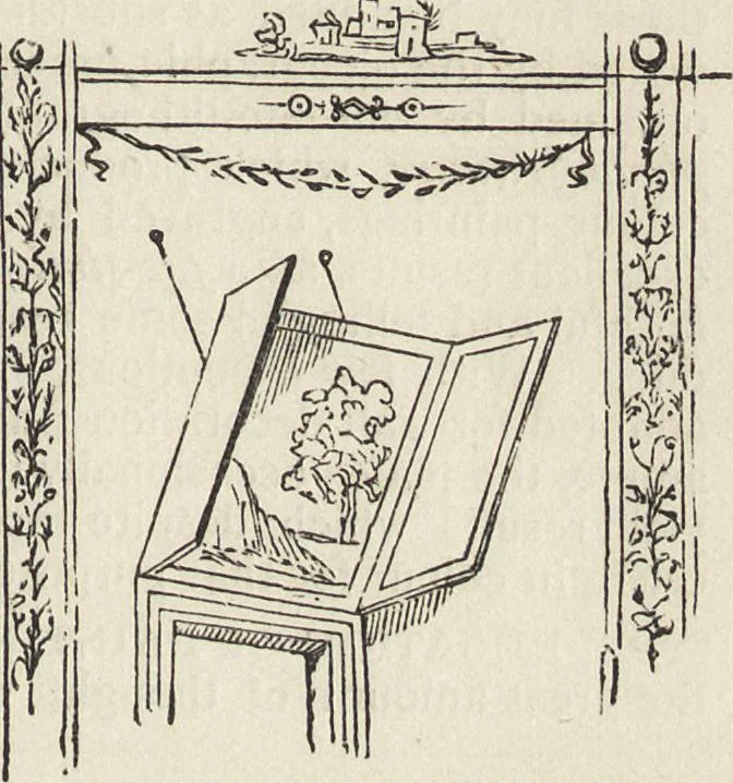 An illustration from Beeton's housewife's treasury of domestic information : comprising complete and practical instructions on the house and its furniture, artistic decoration economy, toilet, children, etiquette, domestic and fancy needlework, dressmaking and millinery, and all other household matters : with every requisite direction to secure the comfort, elegance, and prosperity of the home : a companion volume to "Mrs. Beeton's book of household management" : profusely illustrated, 1879, leaf 304