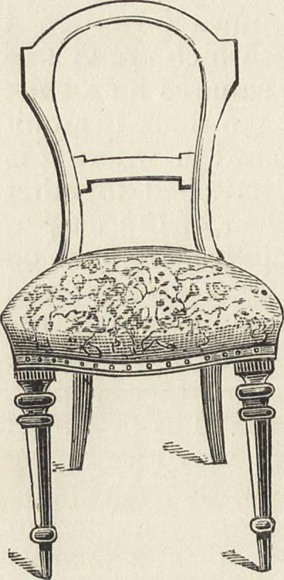 An illustration from Beeton's housewife's treasury of domestic information : comprising complete and practical instructions on the house and its furniture, artistic decoration economy, toilet, children, etiquette, domestic and fancy needlework, dressmaking and millinery, and all other household matters : with every requisite direction to secure the comfort, elegance, and prosperity of the home : a companion volume to "Mrs. Beeton's book of household management" : profusely illustrated, 1879, leaf 419