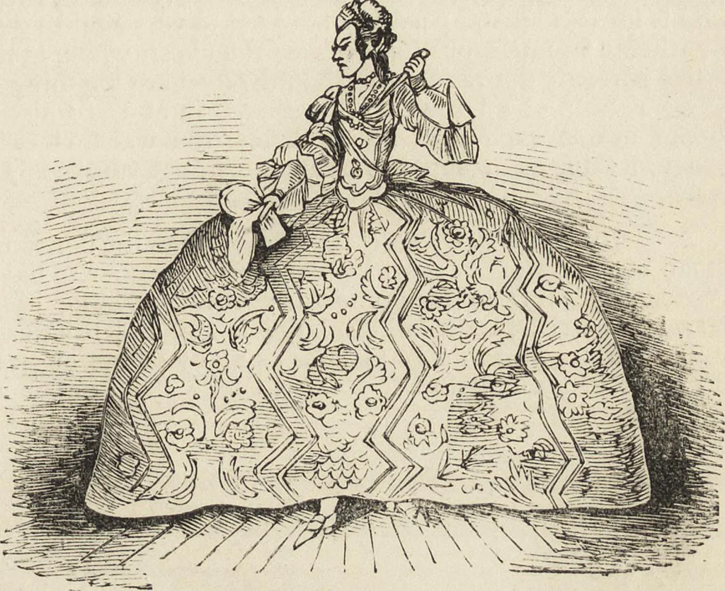 An illustration from Beeton's housewife's treasury of domestic information : comprising complete and practical instructions on the house and its furniture, artistic decoration economy, toilet, children, etiquette, domestic and fancy needlework, dressmaking and millinery, and all other household matters : with every requisite direction to secure the comfort, elegance, and prosperity of the home : a companion volume to "Mrs. Beeton's book of household management" : profusely illustrated, 1879, leaf 636