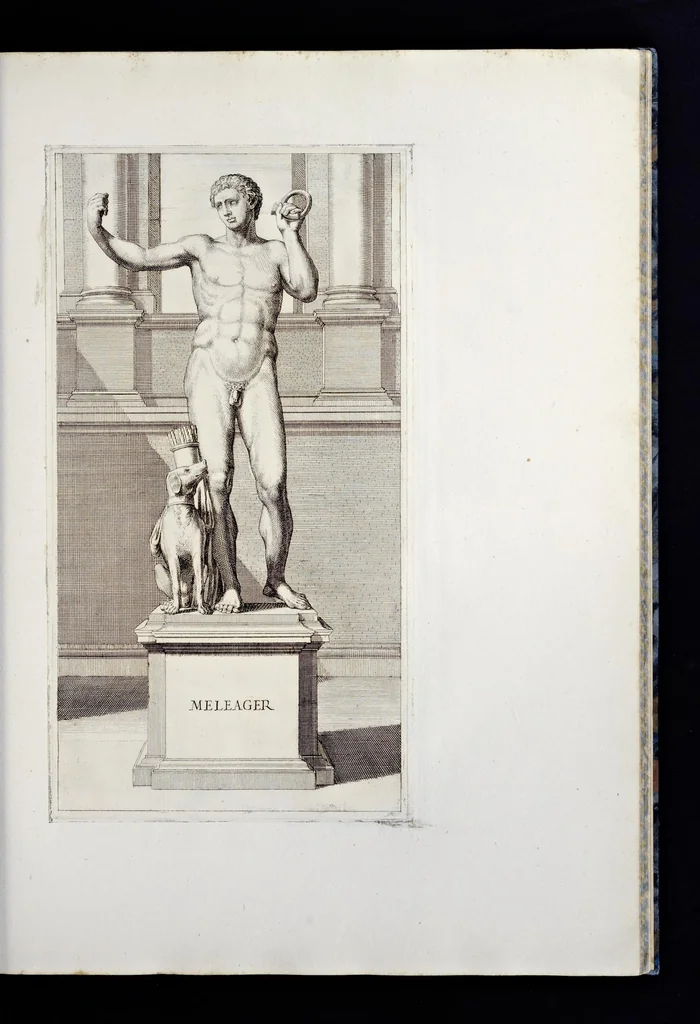 An illustration from Villa Pamphilia : eiusque palatium, cum suis prospectibus, statuae, fontes, vivaria, theatra, areolae, plantarum, viarumque ordines, cum eiusdem villae absoluta delineatione, 1650, leaf 106