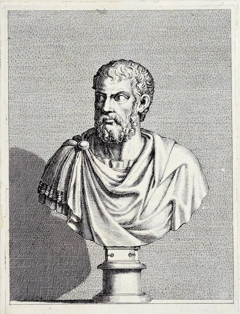 An illustration from Villa Pamphilia : eiusque palatium, cum suis prospectibus, statuae, fontes, vivaria, theatra, areolae, plantarum, viarumque ordines, cum eiusdem villae absoluta delineatione, 1650, leaf 112