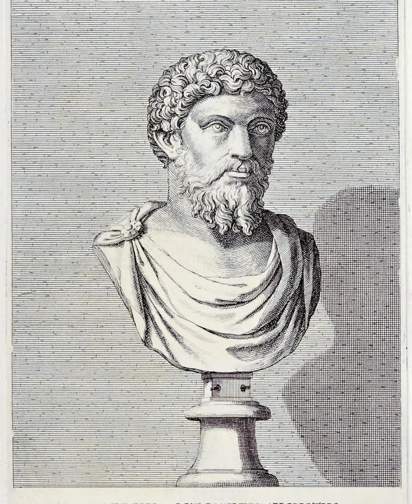 An illustration from Villa Pamphilia : eiusque palatium, cum suis prospectibus, statuae, fontes, vivaria, theatra, areolae, plantarum, viarumque ordines, cum eiusdem villae absoluta delineatione, 1650, leaf 116