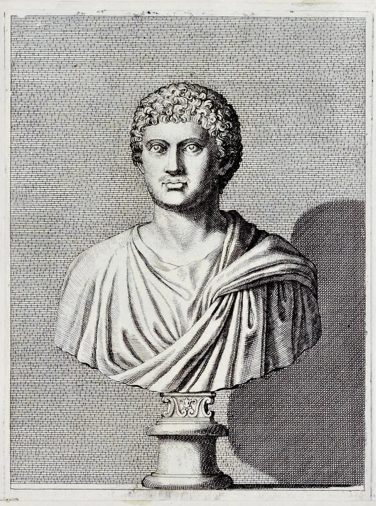 An illustration from Villa Pamphilia : eiusque palatium, cum suis prospectibus, statuae, fontes, vivaria, theatra, areolae, plantarum, viarumque ordines, cum eiusdem villae absoluta delineatione, 1650, leaf 142