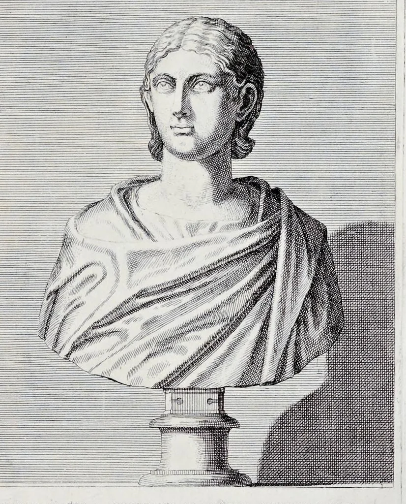 An illustration from Villa Pamphilia : eiusque palatium, cum suis prospectibus, statuae, fontes, vivaria, theatra, areolae, plantarum, viarumque ordines, cum eiusdem villae absoluta delineatione, 1650, leaf 146