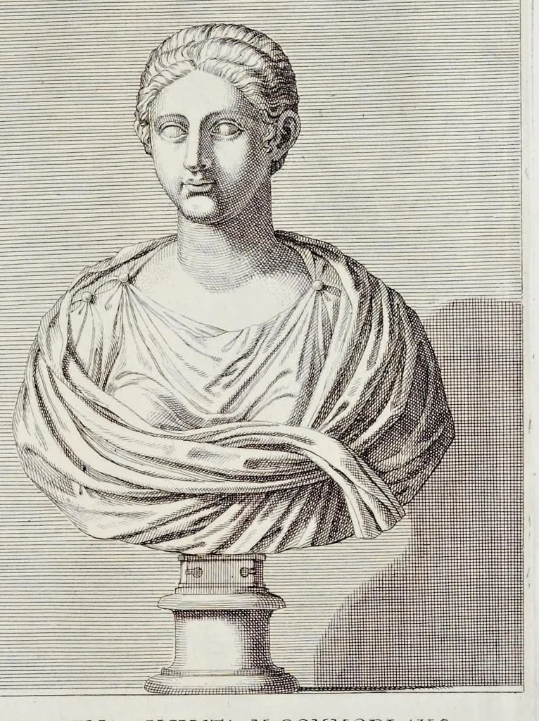 An illustration from Villa Pamphilia : eiusque palatium, cum suis prospectibus, statuae, fontes, vivaria, theatra, areolae, plantarum, viarumque ordines, cum eiusdem villae absoluta delineatione, 1650, leaf 148