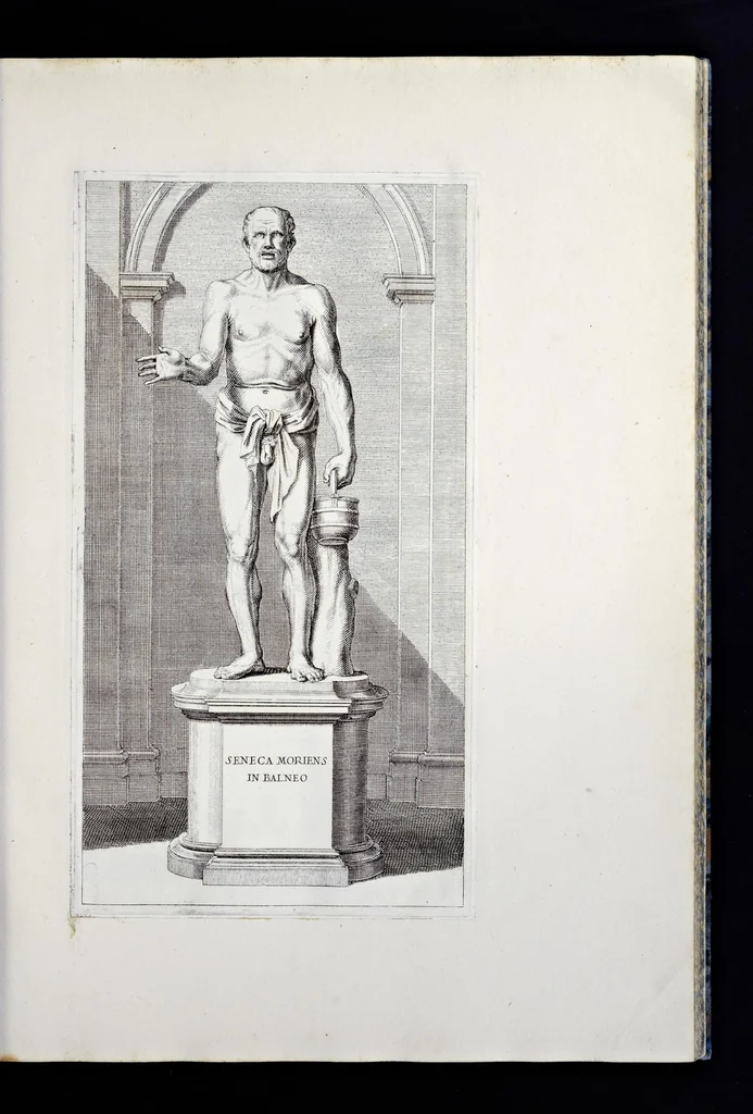 An illustration from Villa Pamphilia : eiusque palatium, cum suis prospectibus, statuae, fontes, vivaria, theatra, areolae, plantarum, viarumque ordines, cum eiusdem villae absoluta delineatione, 1650, leaf 54